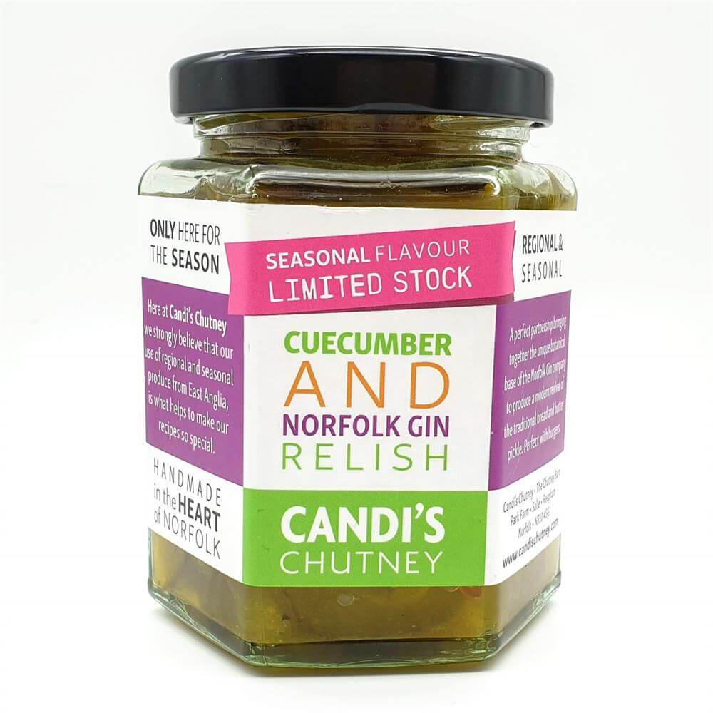 Candi's Cuecumber & Norfolk Gin Relish Chutney 284g